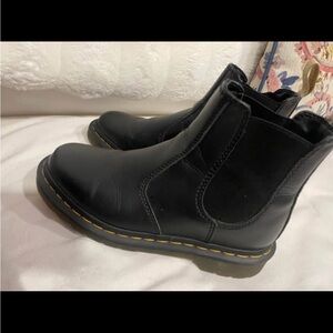 Dr. Martens Black Leather Ankle Boots